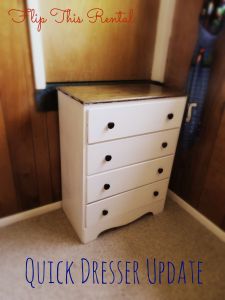 Easy Dresser Makeover. It's amazing how far a coat of white paint and a little bit of love will go