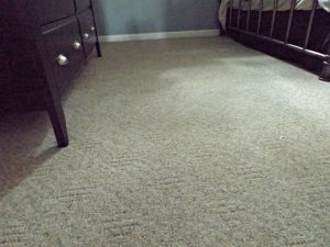DIY Carpet Cleaning | Dresser Side Before